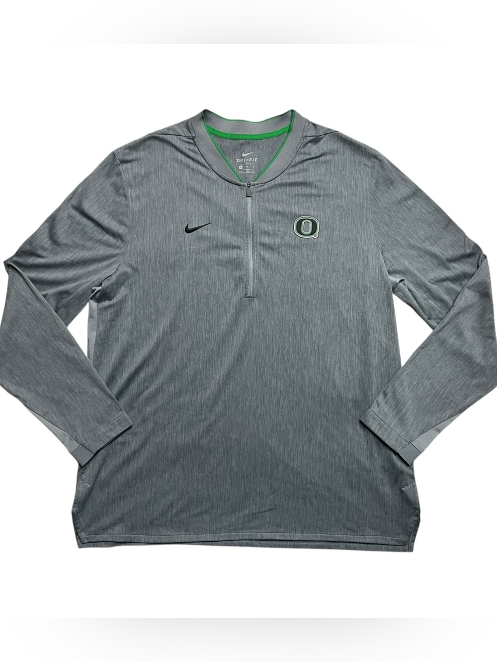Nike Dri-Fit Quarter Zip Oregon Ducks Long Sleeve Shirt